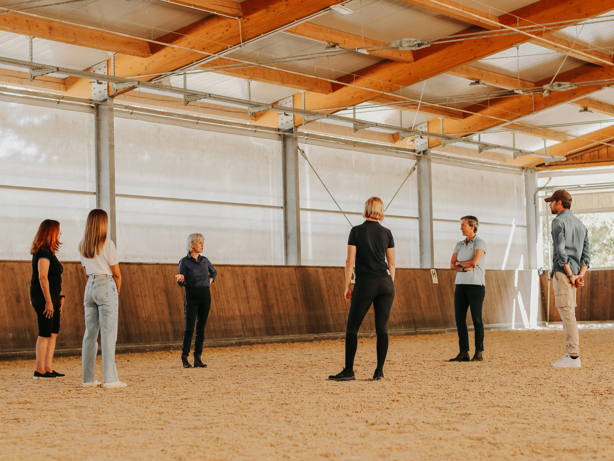 Team building with horses at Alterreno in Tuscany