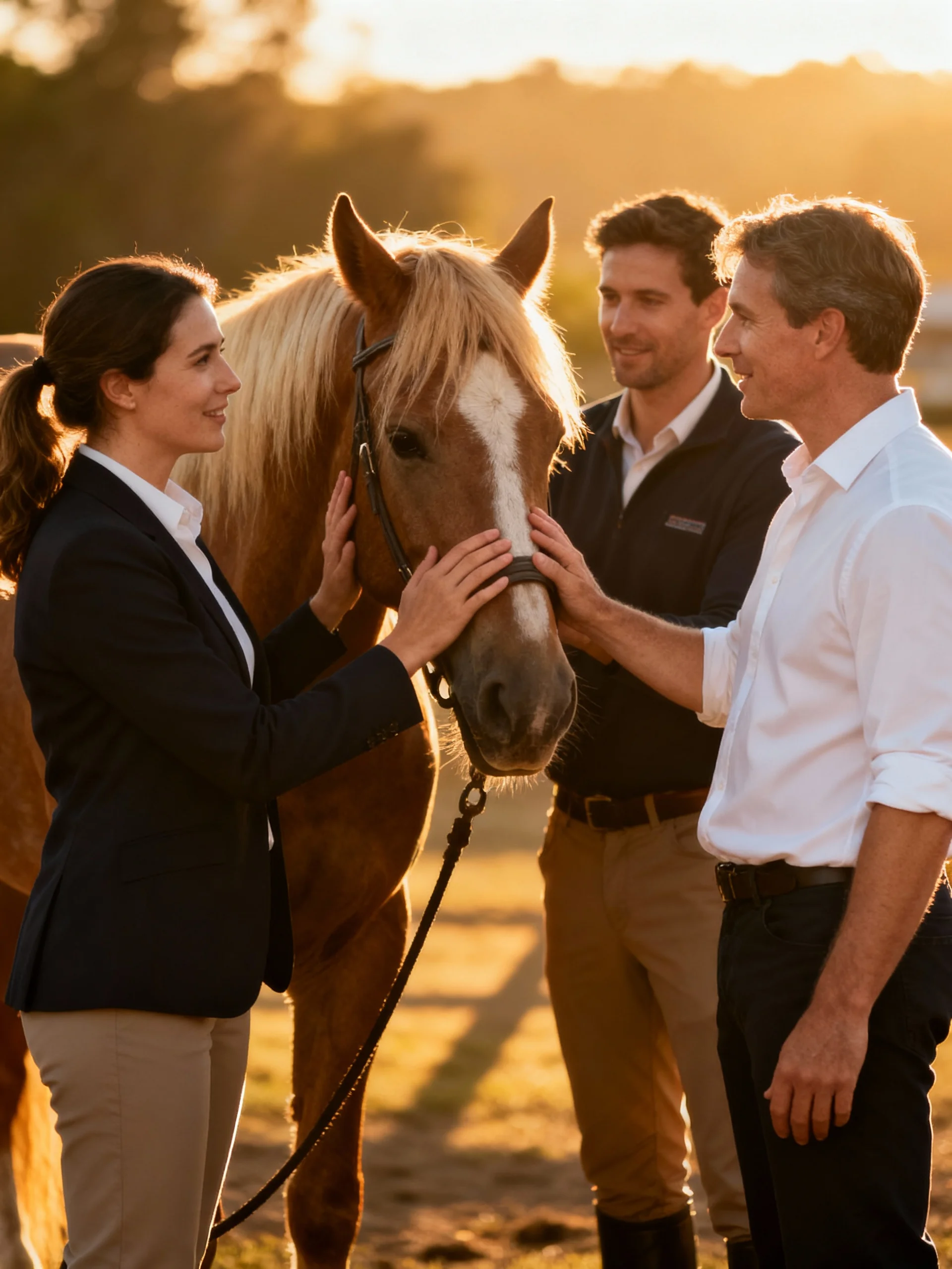 Team building with horses at Alterreno in Tuscany